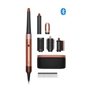 Dyson airwrap id multi styler and dryer straight + wavy (amber silk)